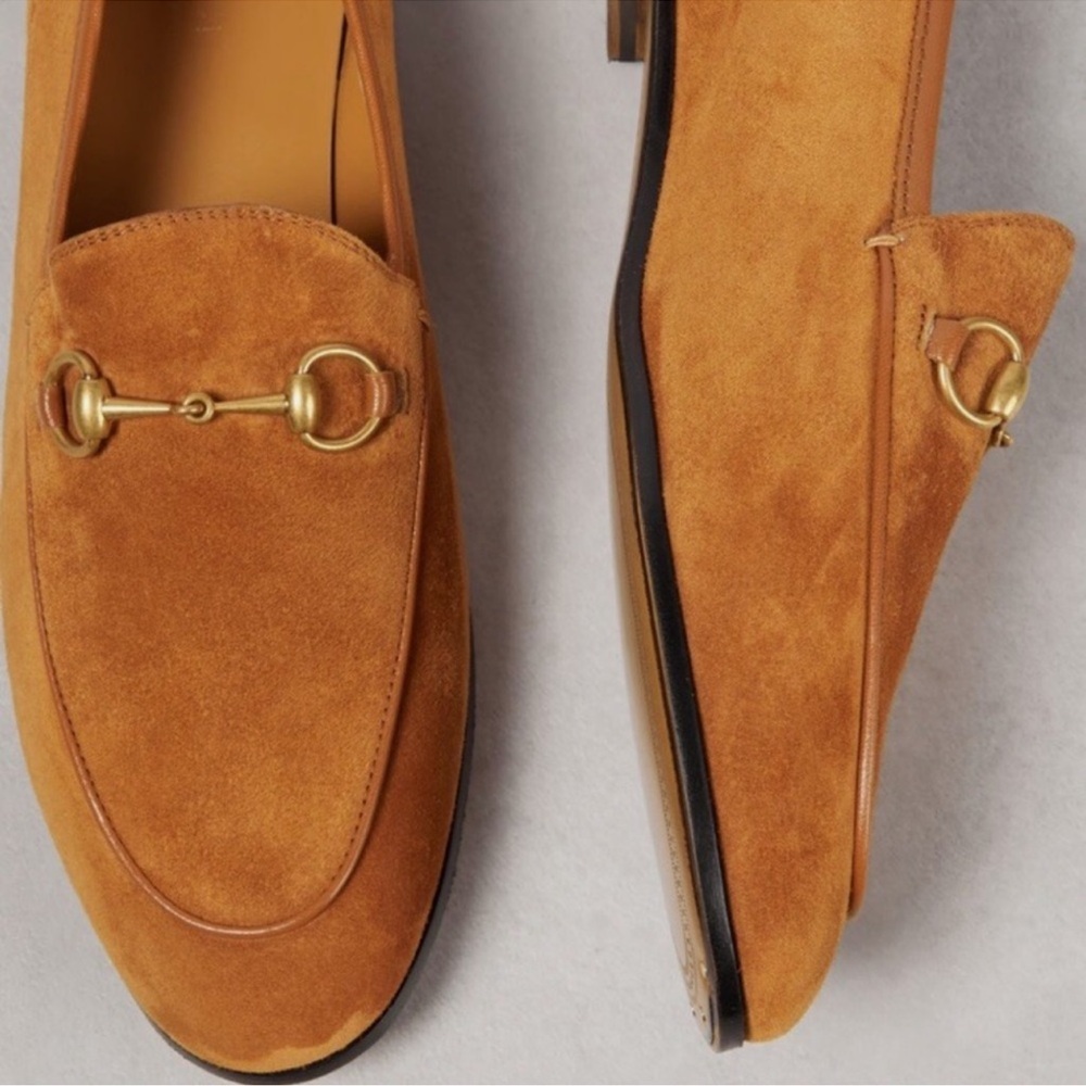 Gucci Brown Loafers with Gold Detail - Picture 4 of 5